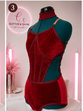 Load image into Gallery viewer, Velvet Statement Leo with Corset Top