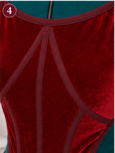 Load image into Gallery viewer, Velvet Statement Leo with Corset Top