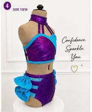 Load image into Gallery viewer, Custom Two-Piece Dance Costume – Sparkle Performance Set
