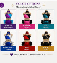 Load image into Gallery viewer, Custom Two-Piece Dance Costume – Sparkle Performance Set
