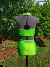 Load image into Gallery viewer, Adult Neon 2 piece Dance set
