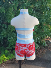 Load image into Gallery viewer, Adult Lace Cross Top Dance Set
