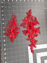 Load image into Gallery viewer, RED 3D Appliques
