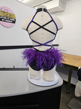 Load image into Gallery viewer, Youth large sassy dance base with feathers
